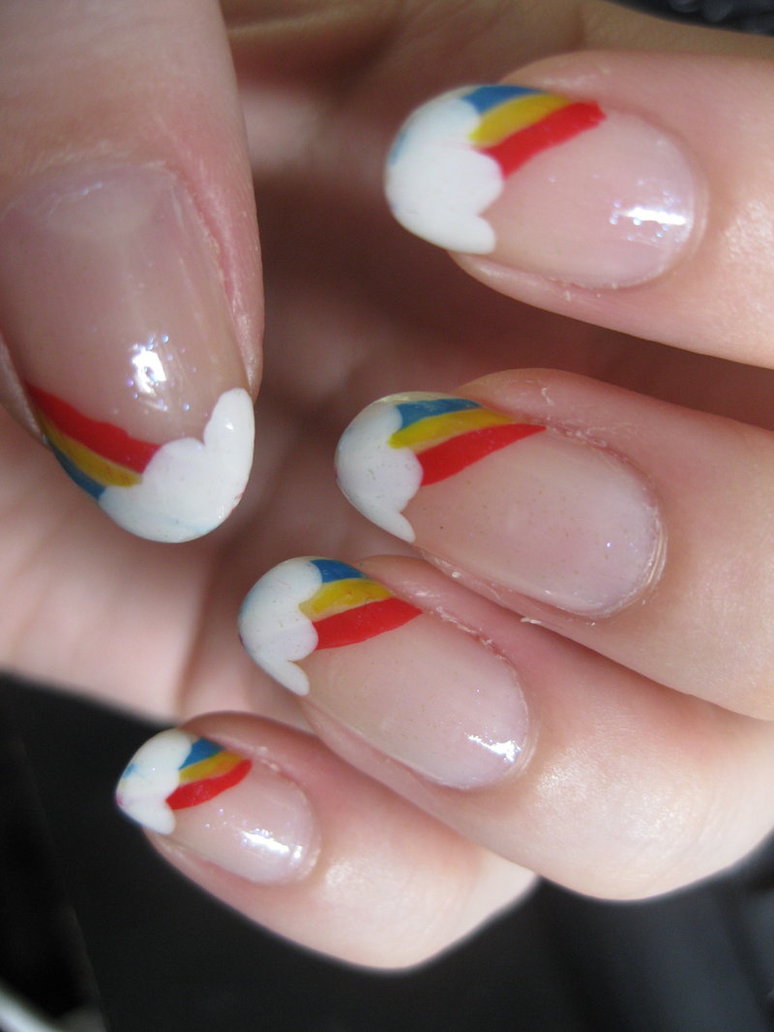 30+ Pretty Cool Rainbow Nail Art Designs EntertainmentMesh