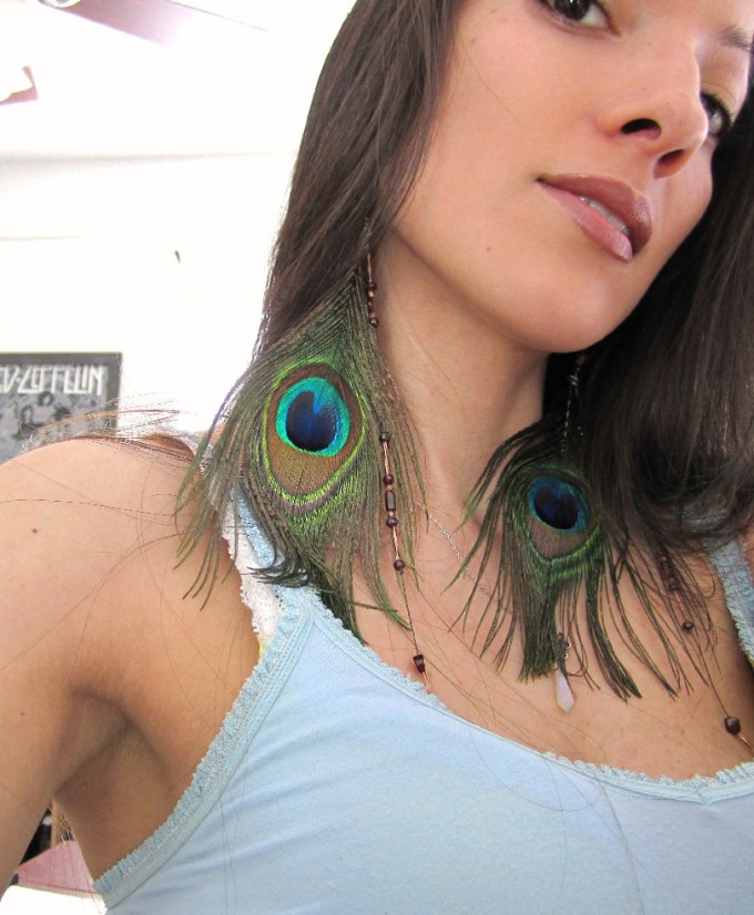 15+ Trendy Peacock Feather Earrings Ideas EntertainmentMesh