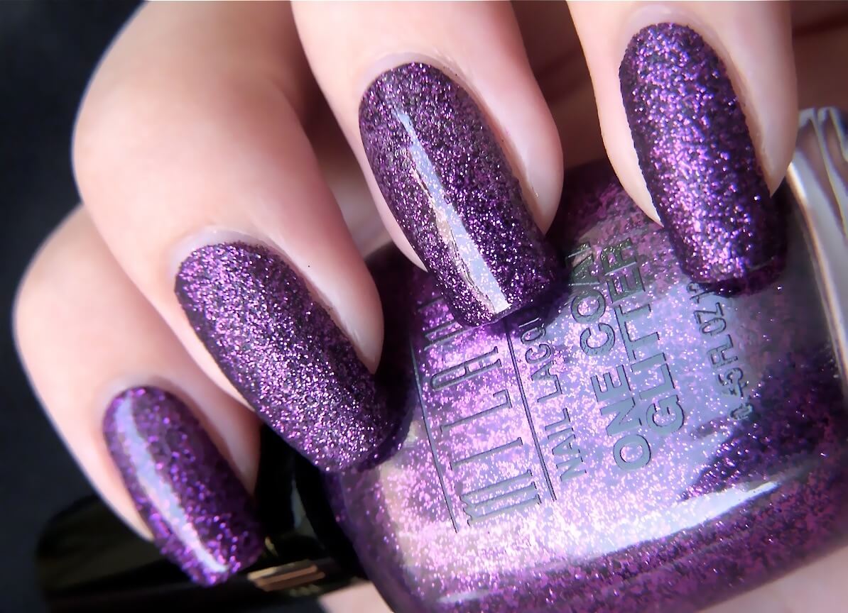 purple color nail designs