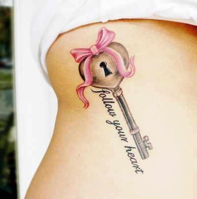 follow your heart key tattoo