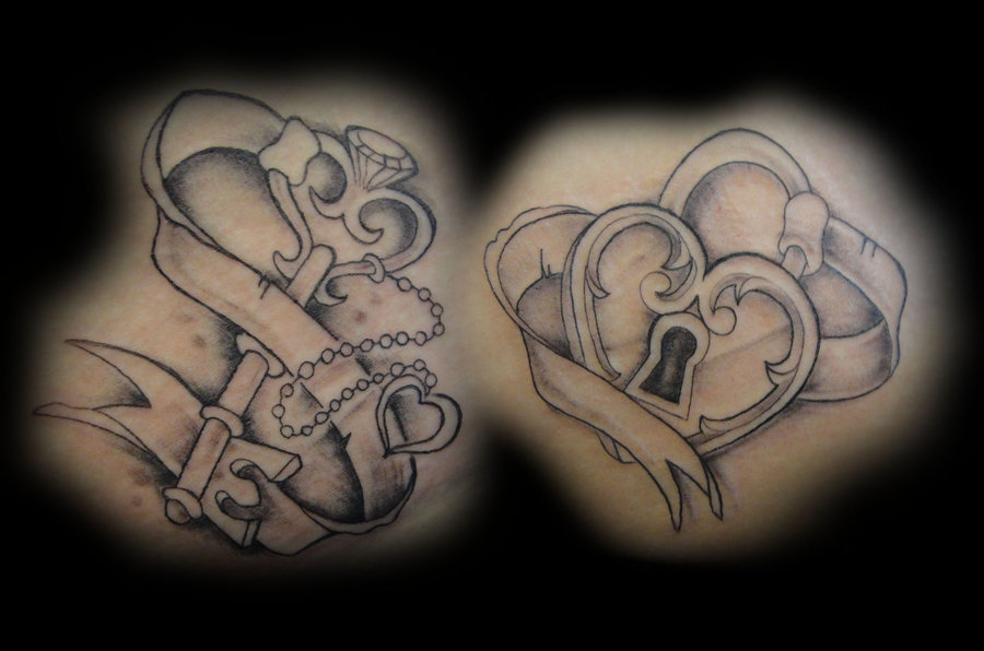 30+ Heart Lock and Key Tattoos for Couples – EntertainmentMesh