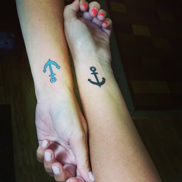 20+ Cute Matching Anchor Tattoos For Couples EntertainmentMesh