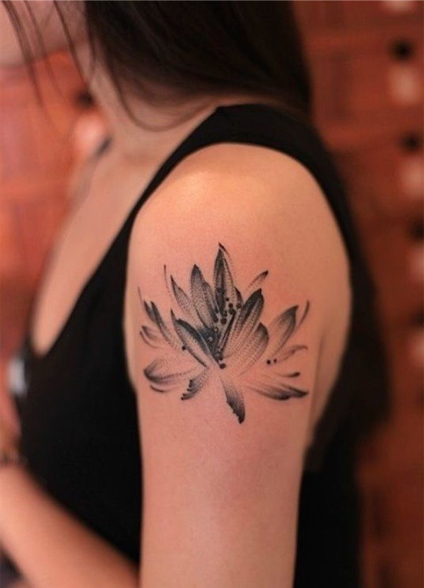 30 Beautiful Black and White Flower Tattoos For Women – EntertainmentMesh