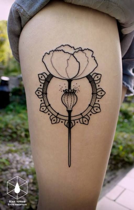 30 Beautiful Black and White Flower Tattoos For Women – EntertainmentMesh