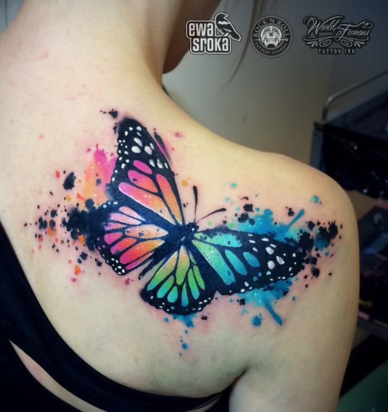Watercolor Tattoo Butterfly / Watercolor butterfly tattoo - Tattooimages.biz : It is for this reason that most women choose to get a butterfly tattoo.