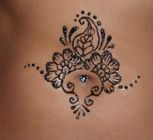 small henna belly design – EntertainmentMesh
