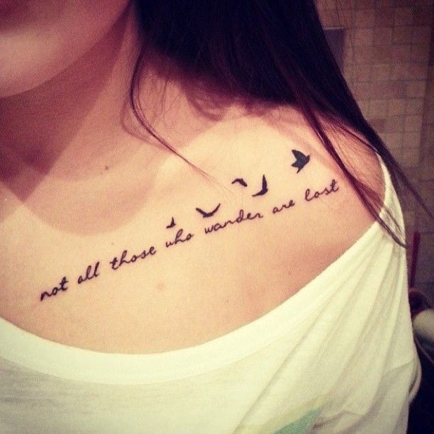 30 Inspiring Quote Tattoos For Girls On Collar Bone Entertainmentmesh