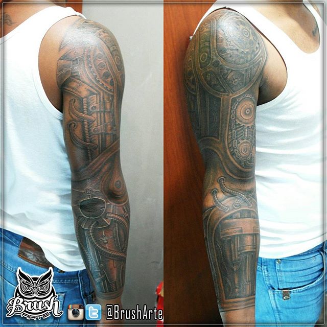 electrical full sleeve tattoo pattern EntertainmentMesh