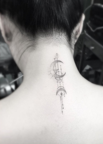 Neck Tattoo Designs For Girl