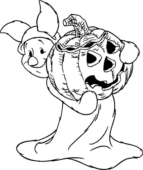 30+ Free Printable Cute Halloween Drawings-Coloring Pictures