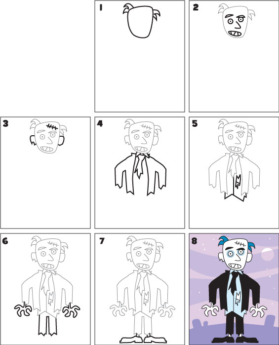 easywaytodrawazombiecoloringpages – entertainmentmesh