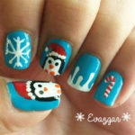 Cool Winter Holiday Nail Design