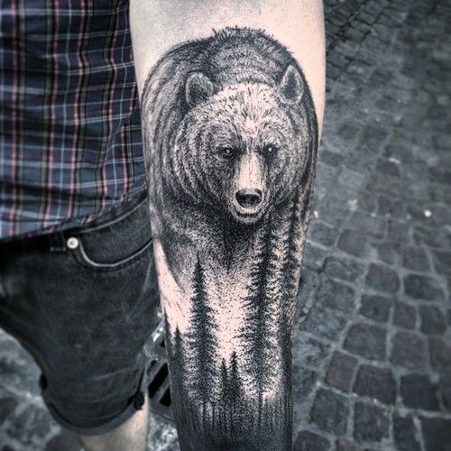 Bear Tattoo Designs For Men Entertainmentmesh
