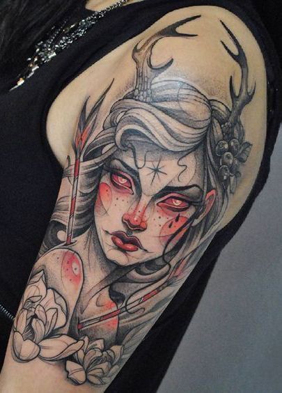 Girly Half Sleeve Tattoos