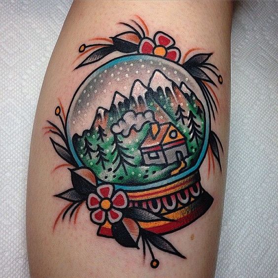 Globe Tattoo Ideas