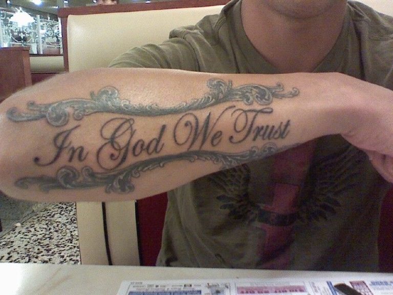 30+ Expressive In God We Trust Tattoo Designs for Men EntertainmentMesh