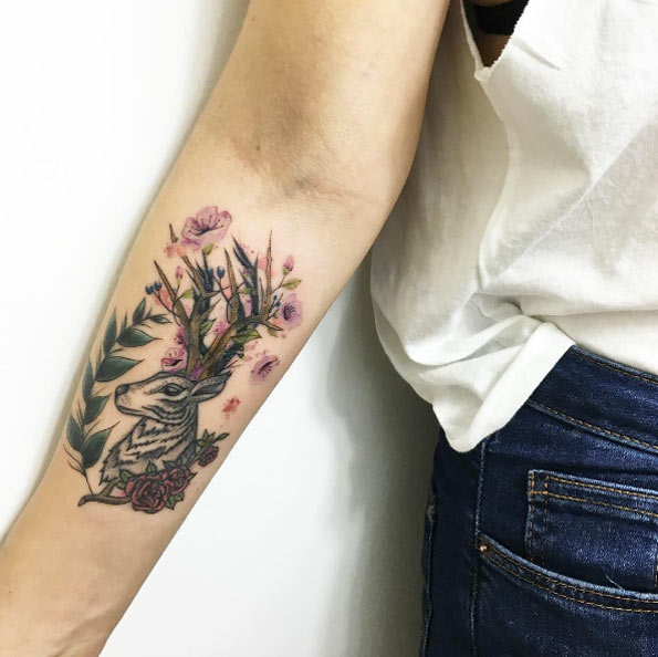 Stag Tattoo Ideas