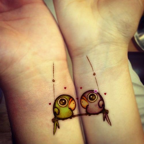 lovebirds tattoo