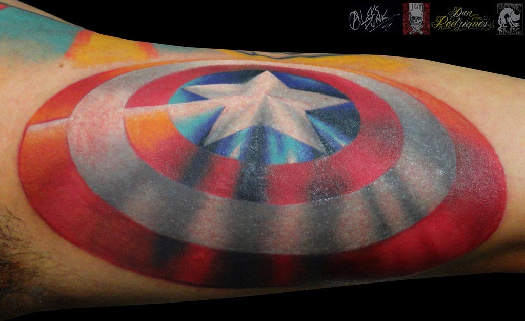 25 Awesome Marvel Superhero Captain America Tattoos – EntertainmentMesh