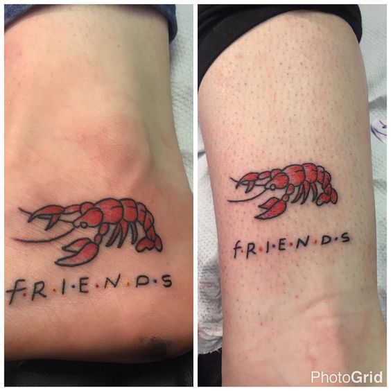 friends lobster tattoo ideas