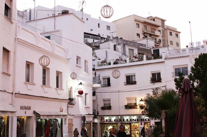 marbella spain old town view
