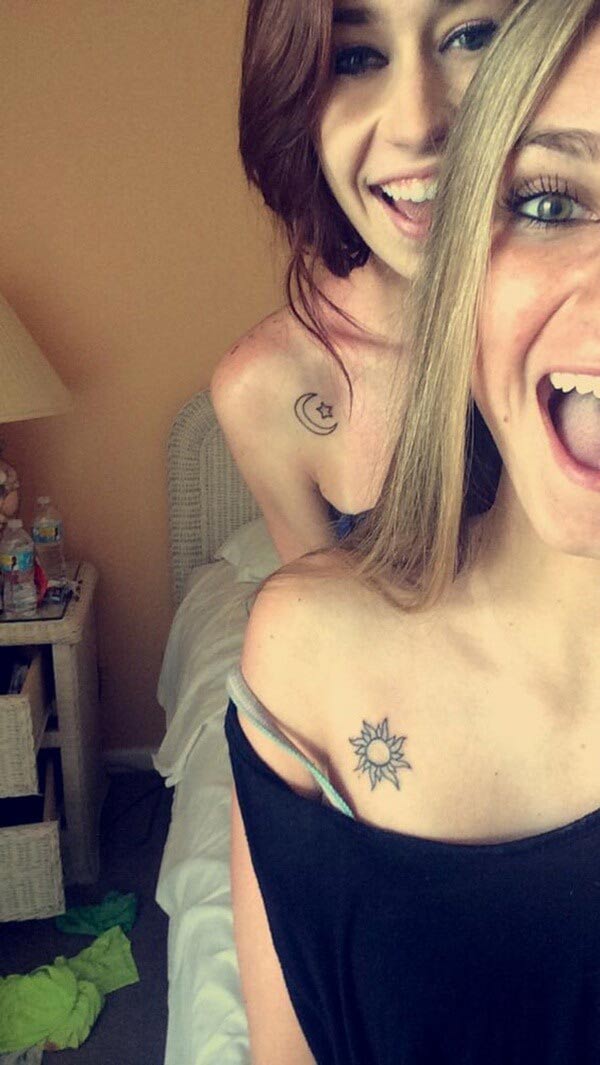 sun and moon tattoo ideas for best friends