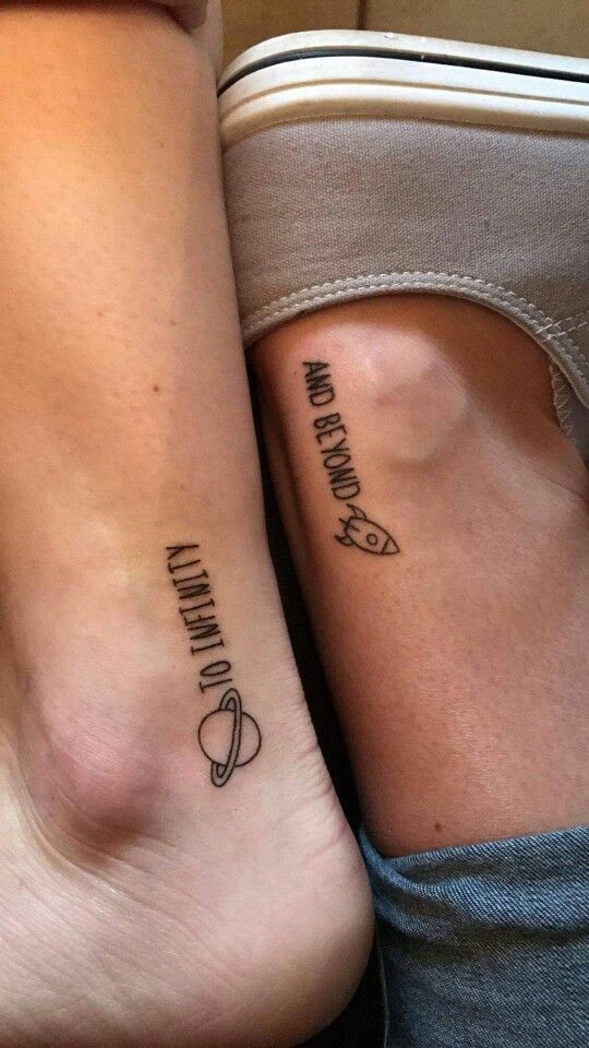 best friends to infinity and beyond tattoo symbol ideas