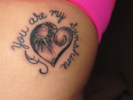 You Are My Sunshine love tattoo