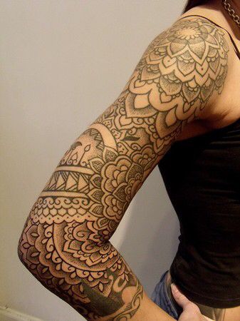 mandala tattoo design for women full sleeve