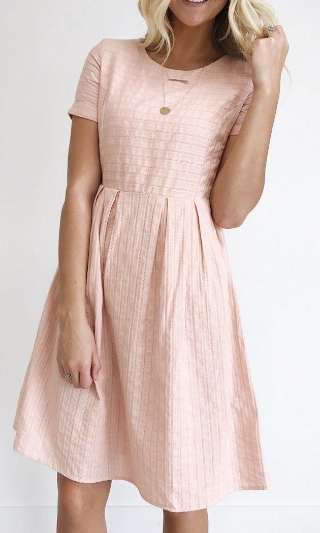 light pink cotton summer dress
