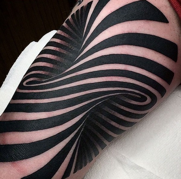 optical illusion tattoo design