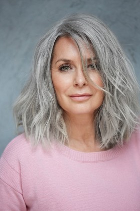 shoulder length layered haircut for older women