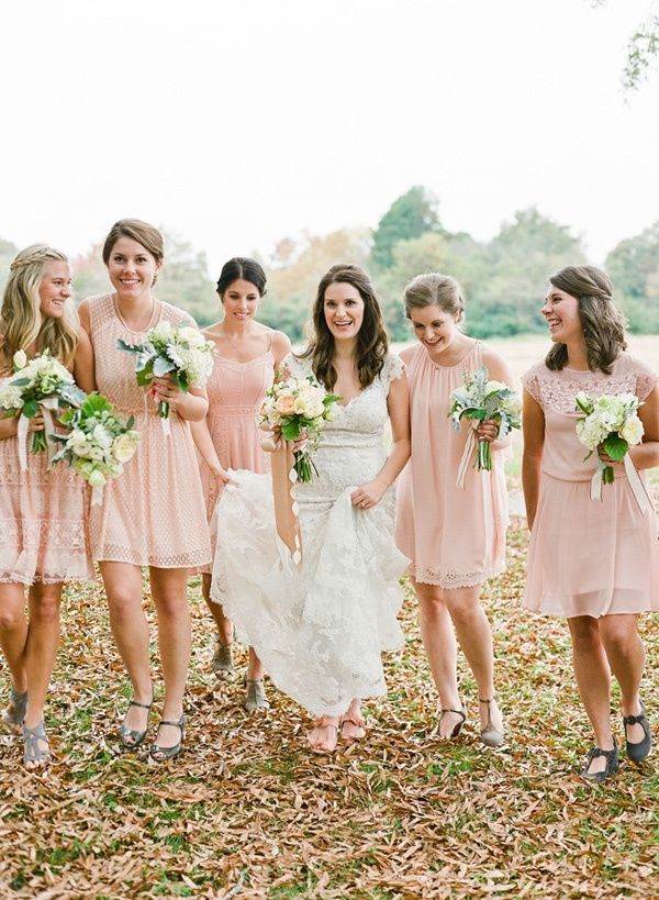 soft peach summer wedding dress color ideas for 2019