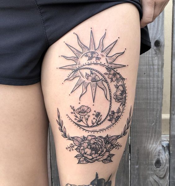 Sun And Moon Tattoo Ideas