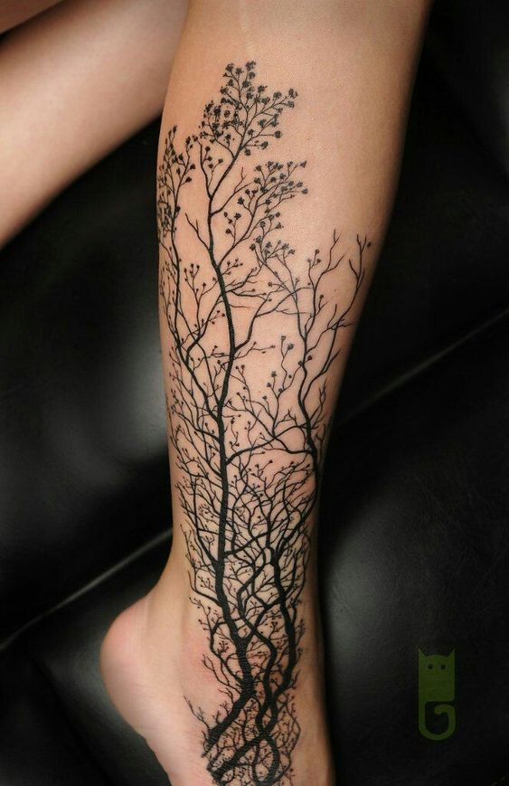 tree branches tattoo design