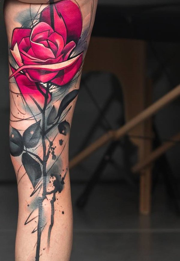 rose flower tattoo ideas for women