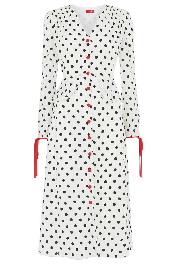 polka dot wedding guest dress ideas for 2019