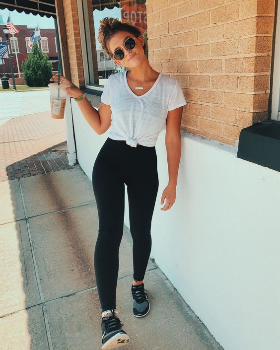 black legging outfits