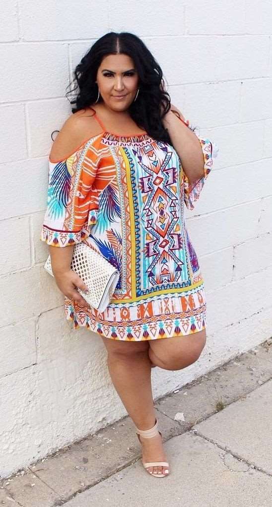 plus size women summer outfit