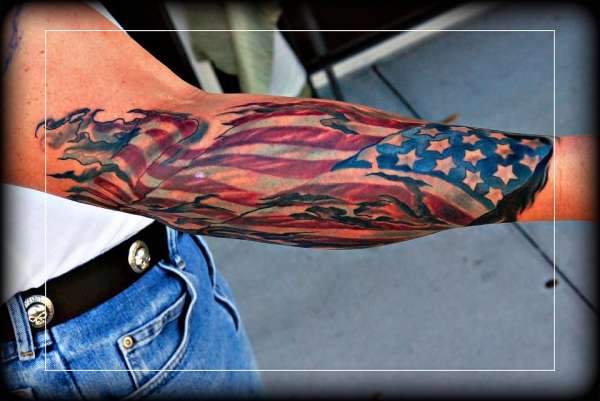 american flag tattoo cover up