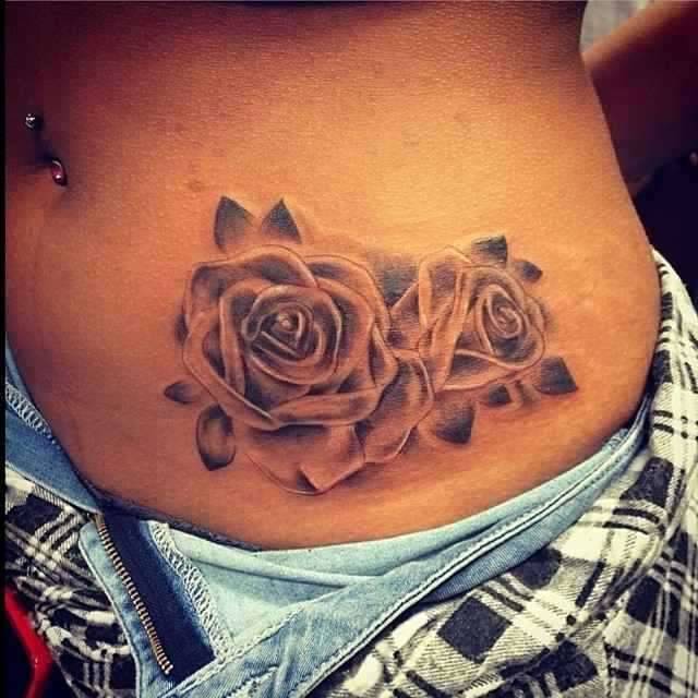 25 Awesome Stomach Tattoos To Cover Up Stretch Marks EntertainmentMesh