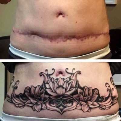 25 Awesome Stomach Tattoos To Cover Up Stretch Marks – EntertainmentMesh