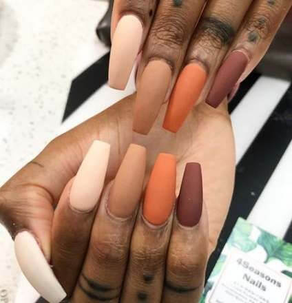 coffin acrylic nails