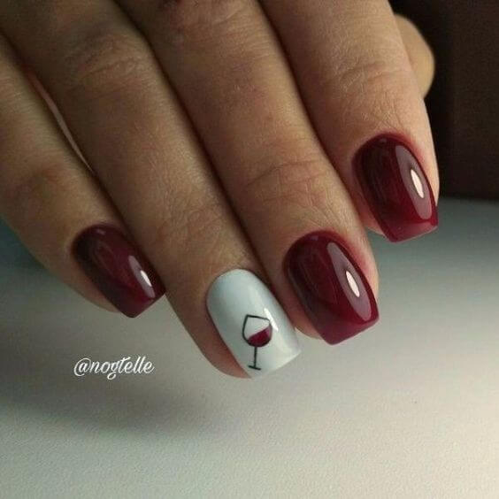 10 Amazing WineColored Nail Design Ideas EntertainmentMesh