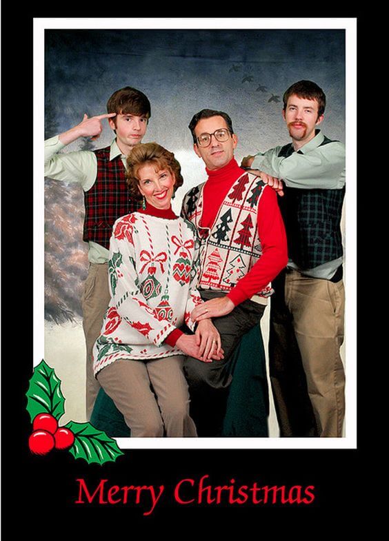 bad family christmas card picture ideas