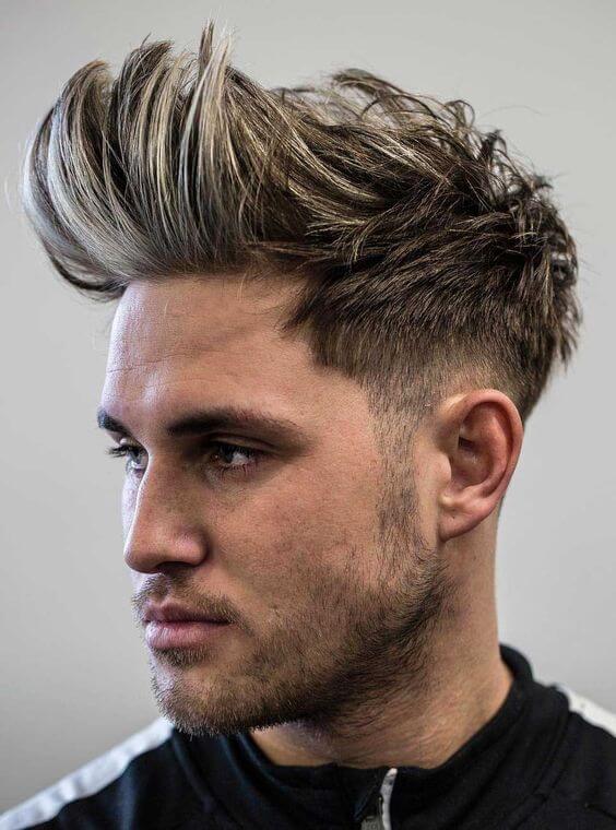 2020 faux hawk haircut for young males