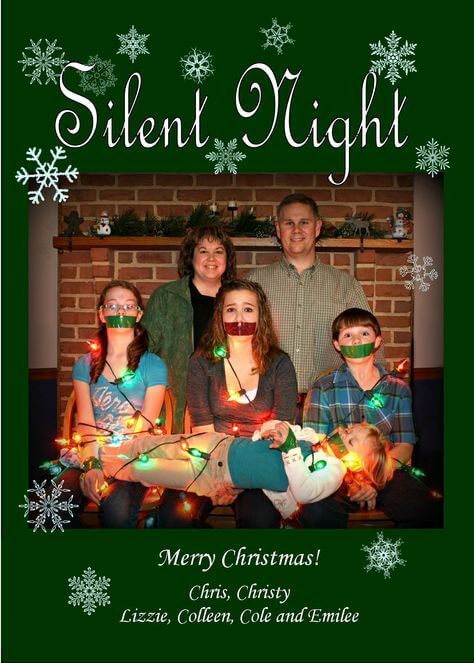 hilariously bad idea of family christmas card pictures