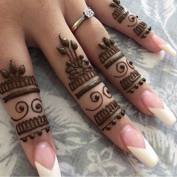 mehandi design patterns for fingers
