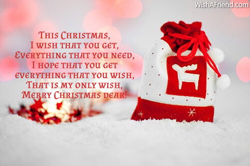 merry christmas wishes for wife