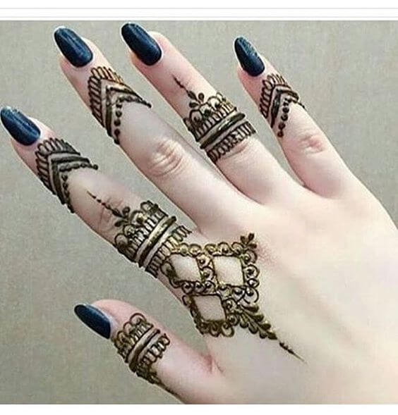 new ring style mehndi pattern designs for 2020